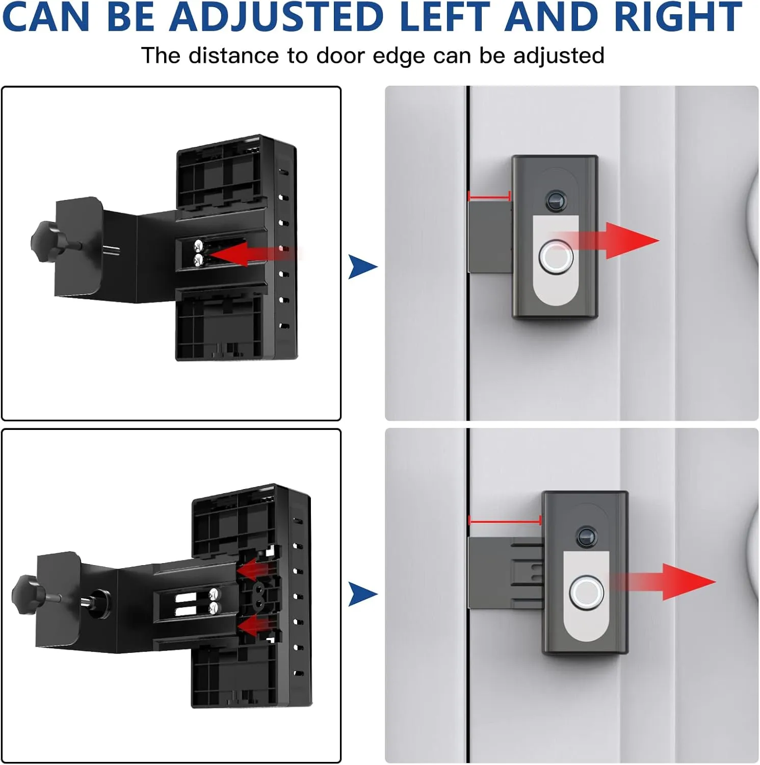 KIMILAR Anti-Theft Video Doorbell Mount Compatible with Ring/Blink Wireless Video Doorbell, Adjustable Mounting Bracket Accessories for Houses, Apartments, Businesses, Not for Security Door