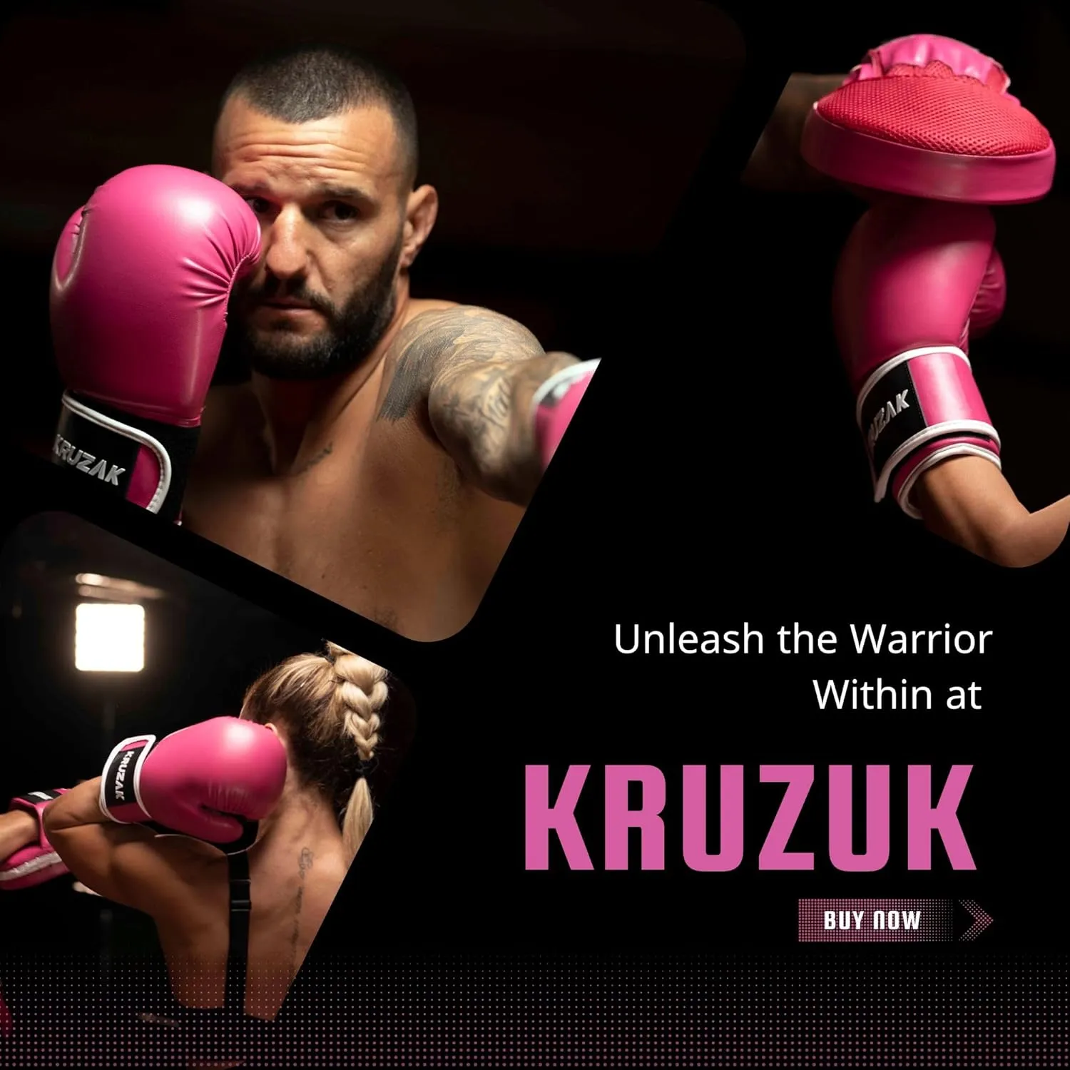Kruzak Boxing Gloves for Men & Women, Sparring & Kickboxing Gloves, Muay Thai & MMA Gloves, 8-16 oz