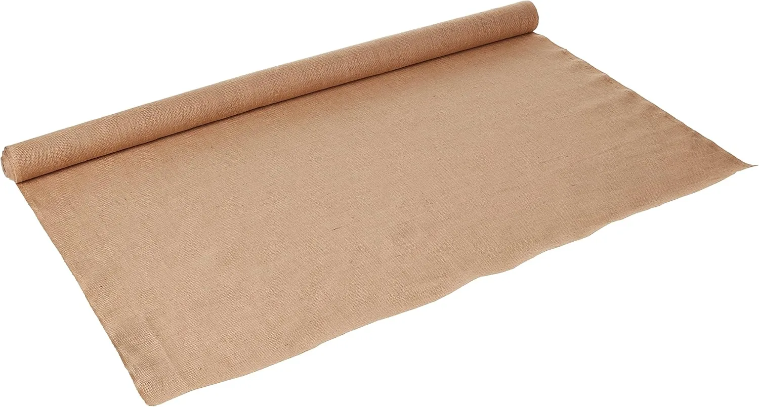 LA Linen 60-Inch Wide Natural Burlap , 20 Yard Roll