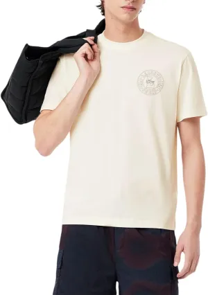 Lacoste Men's Classic Fit Embossed Croc Ribbed Collar T-Shirt