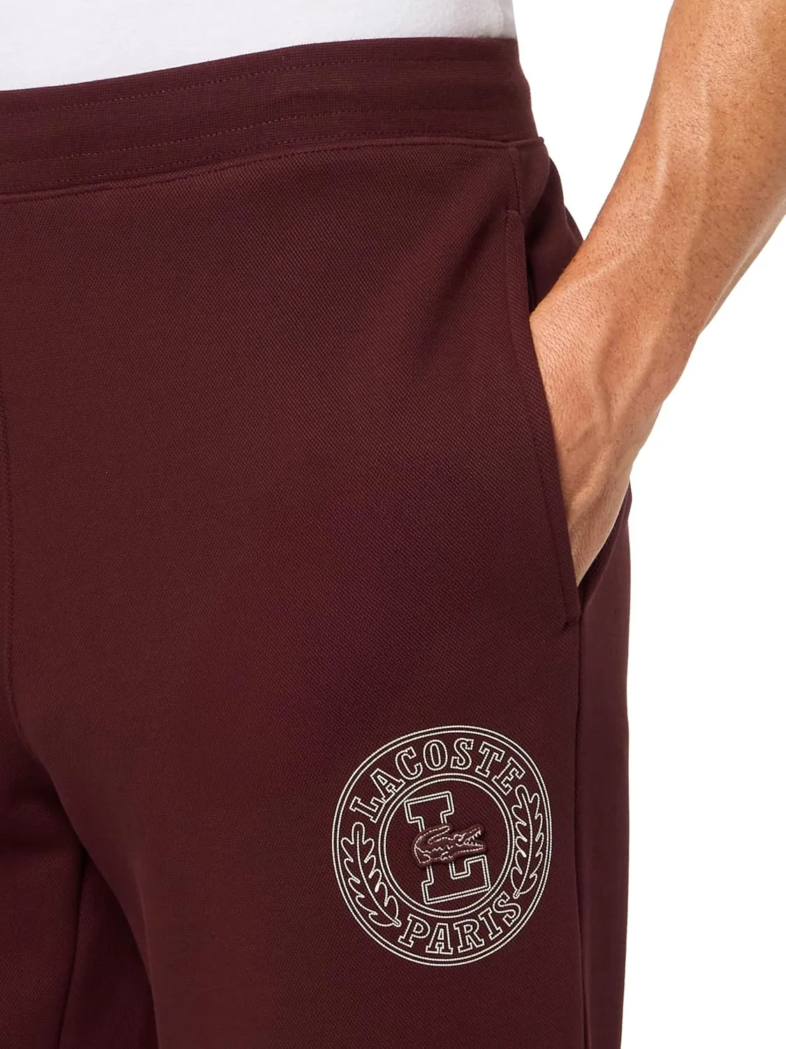 Lacoste Men's Embossed Croc Double Face Trackpants