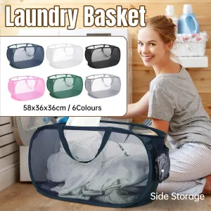 Large Folding Laundry Basket Collapsible Storage Organizer Dirty Clothes Hamper