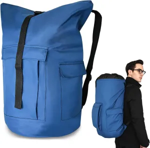 Large Laundry Bag for College 125L with Padded Straps, Heavy Duty Oxford Wash Sack for College Dorm, Travel and Laundromat