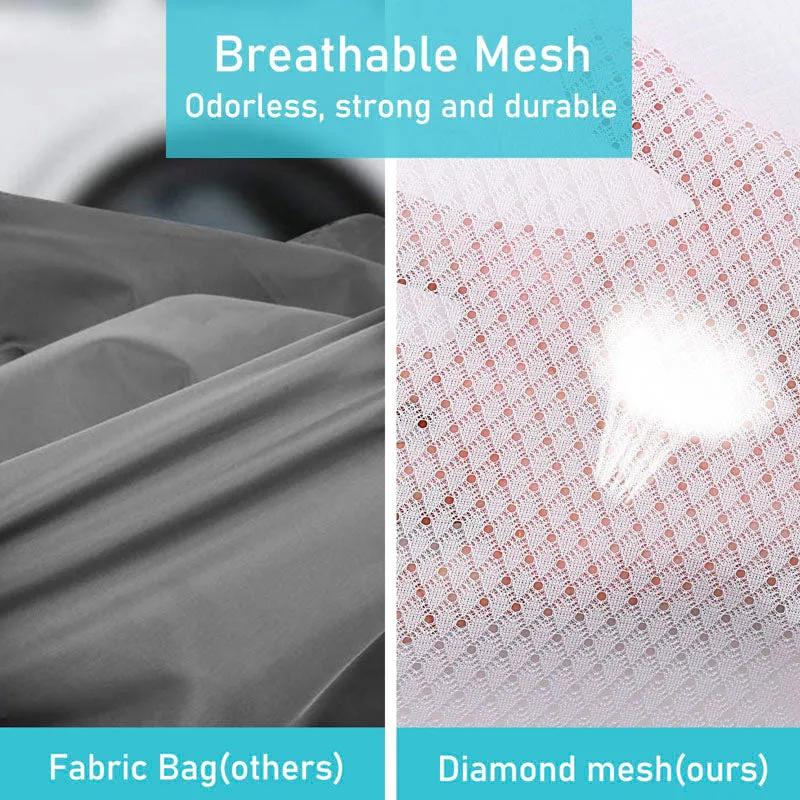 Large Mesh Laundry Bag with Drawstring Closure