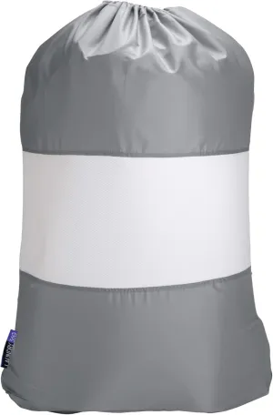 Laundry 360 Sanitized Laundry Bag with Mesh Window, Dimensions: 15 x 12 x 2 inches, Blocks Odors, Drawstring Closure, Great For Home, Dorms, Laundromat, Laundry Accessories, White