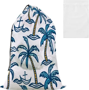 Laundry Bag Tropical Spear 1 Large Dirty Clothes Organizer Travel Bag with Drawstring for Home
