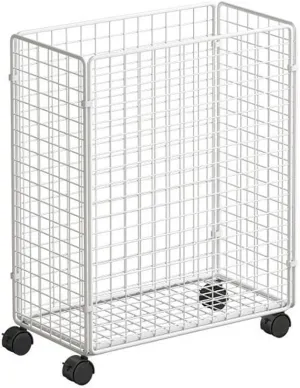Laundry Basket, Large Laundry Hamper with Wheels, Laundry Bag Organizer for Dirty Clothes; Dorm Room Essentials, Towel Organization & Toys Storage Laundry Cart in Laundry Room Organization(White)