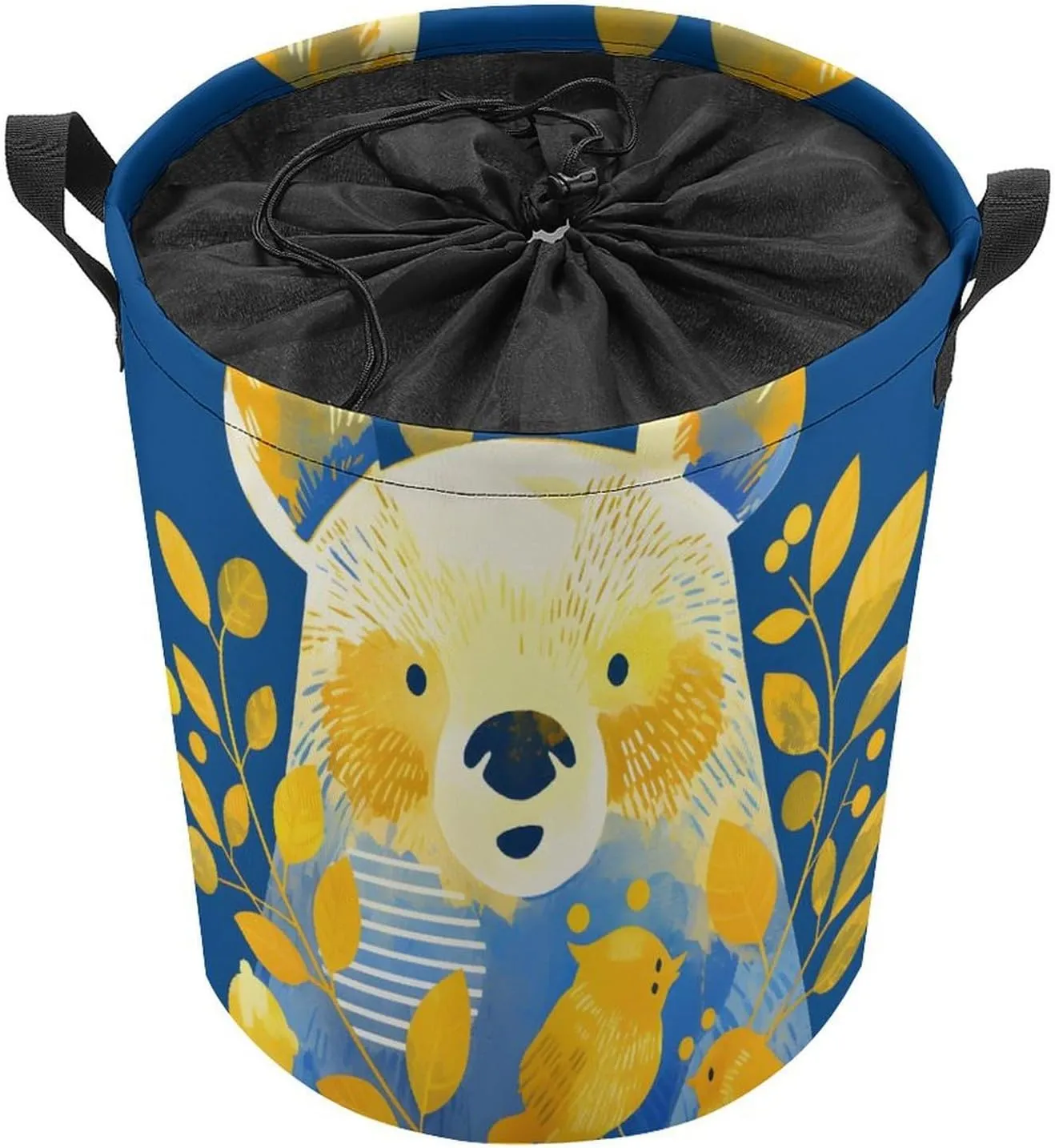 Laundry Hampers, Large Drawstring Laundry Bag, Removable Laundry Bags, Collapsible Storage Bin with Handles for Home Organization, Kids Room, Nursery Circle