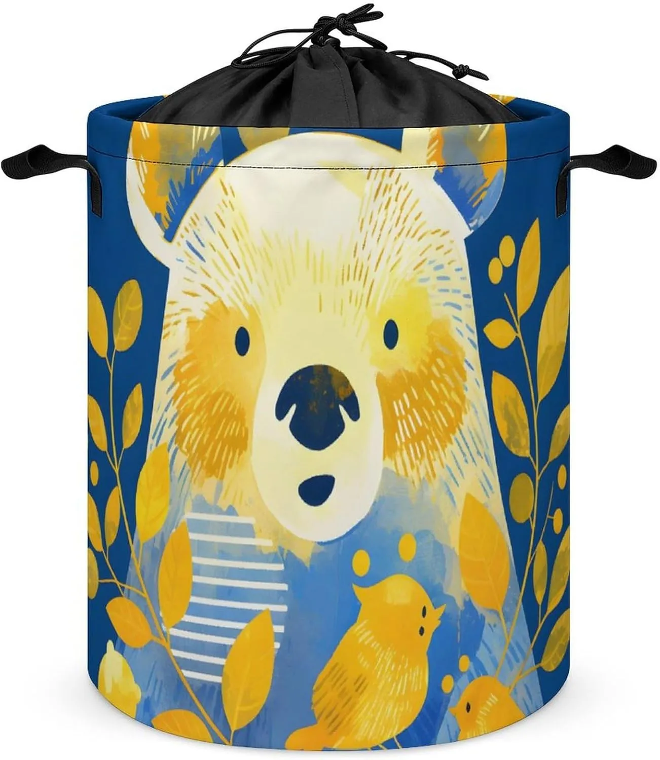 Laundry Hampers, Large Drawstring Laundry Bag, Removable Laundry Bags, Collapsible Storage Bin with Handles for Home Organization, Kids Room, Nursery Circle