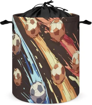 Laundry Hampers, Large Drawstring Laundry Bag, Removable Laundry Bags, Collapsible Storage Bin with Handles for Home Organization, Kids Room, Nursery Music
