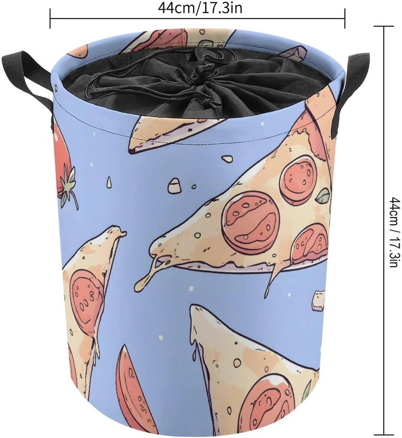Laundry Hampers, Large Drawstring Laundry Bag, Removable Laundry Bags, Collapsible Storage Bin with Handles for Home Organization, Kids Room, Nursery Pattern