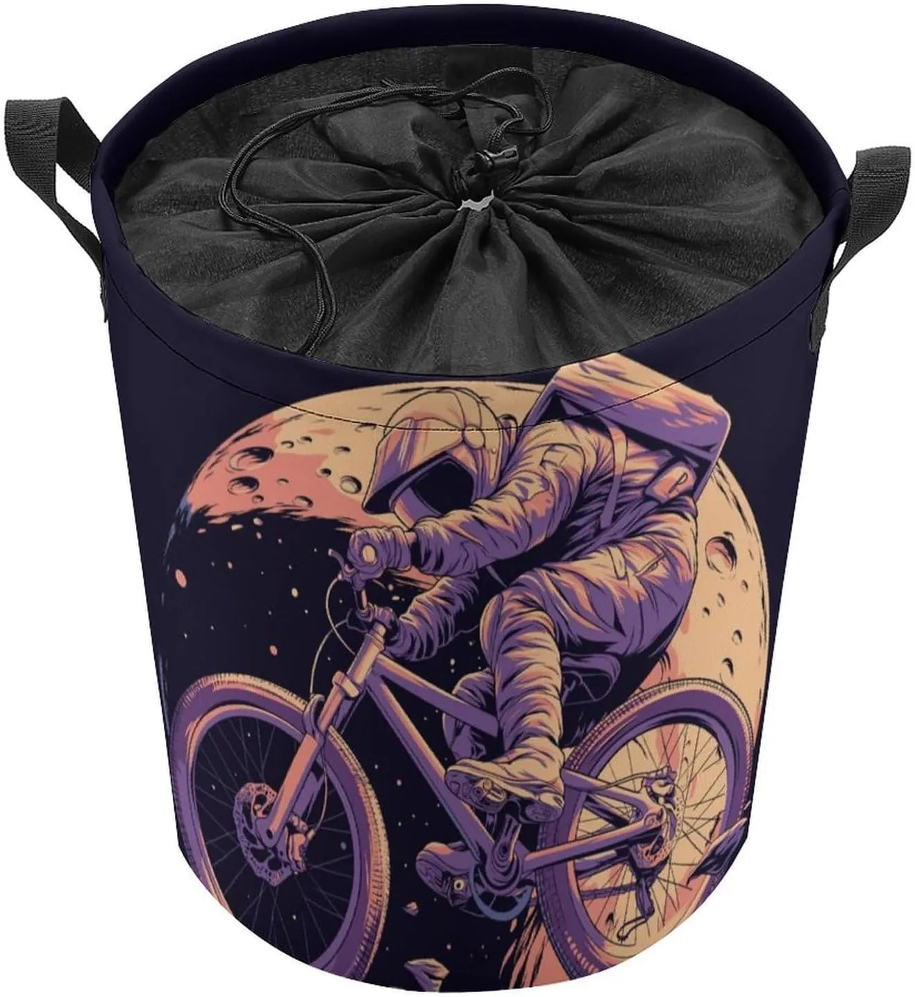 Laundry Hampers, Large Drawstring Laundry Bag, Removable Laundry Bags, Collapsible Storage Bin with Handles for Home Organization, Kids Room, Nursery Vehicle