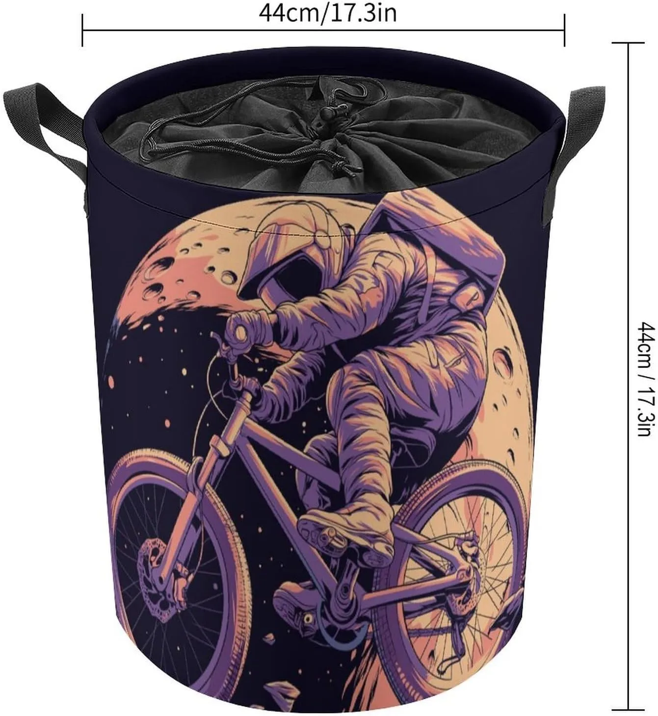 Laundry Hampers, Large Drawstring Laundry Bag, Removable Laundry Bags, Collapsible Storage Bin with Handles for Home Organization, Kids Room, Nursery Vehicle
