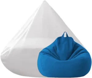 Lazy Sofa Bean Bag Liner Inner For Teens, Kids And Adults 2/3/4/5/6/7ft Pouf Insert Liner Cover Bean Bag Chair EPS Foam Inner Giant Sofa Sac Lining Laundry Wash Bags Mesh(Inner-no mesh cover,D200cm-D6