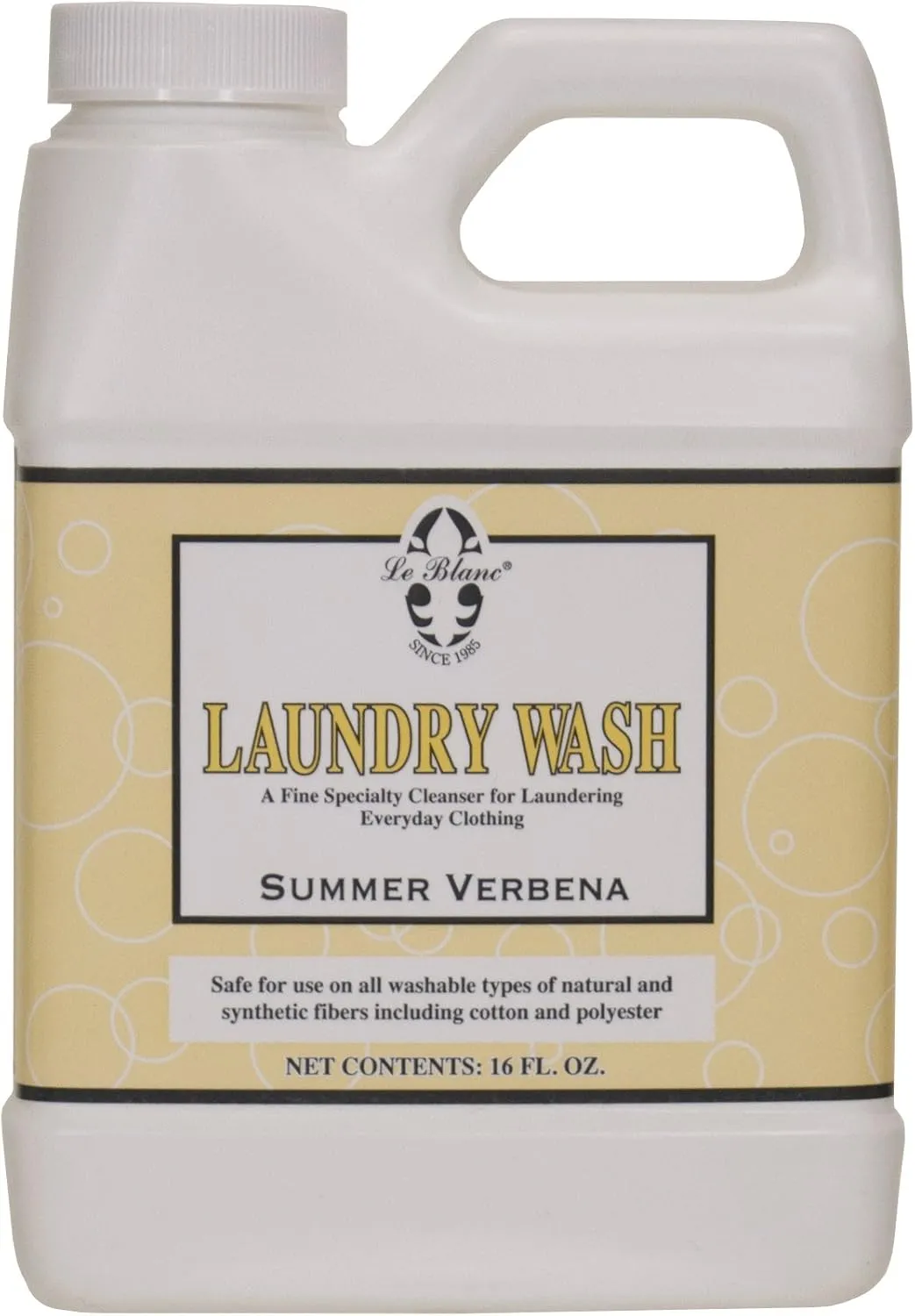 Le Blanc® Summer Verbena Laundry Wash – Luxury Laundry Cleanser for Everyday Clothing- 16 oz. (1 pack)