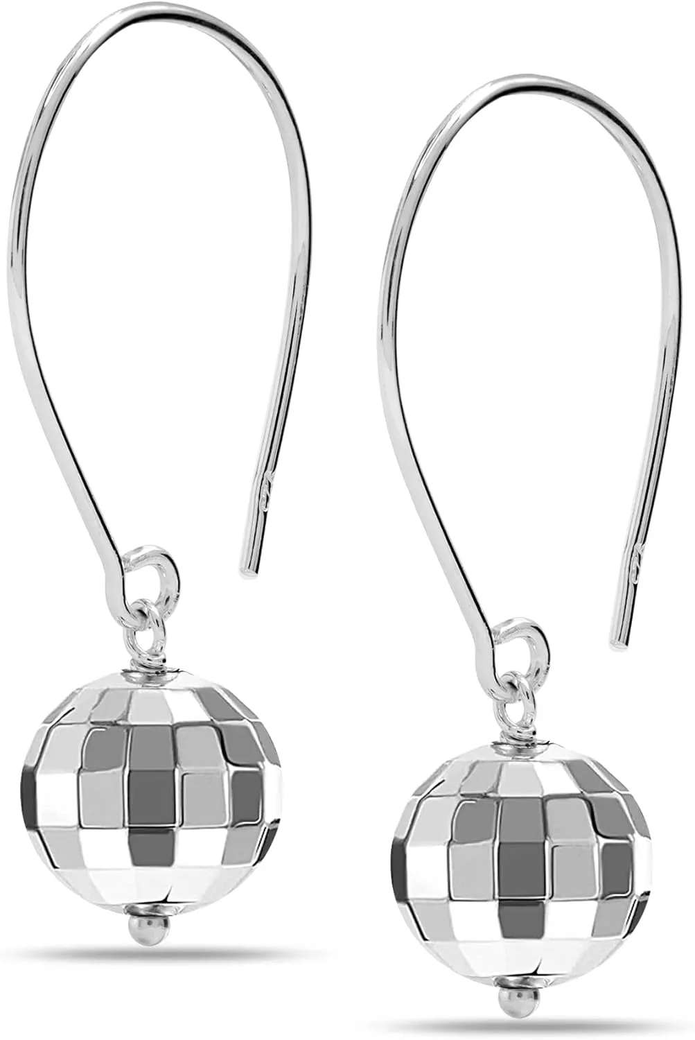 LeCalla 925 Sterling Silver Drop Ear Cuffs Earrings | Lightweight Threader Wire Shaped Teardrop Dangle Earring for Women | Hypoallergenic Piercing Gifts for Her