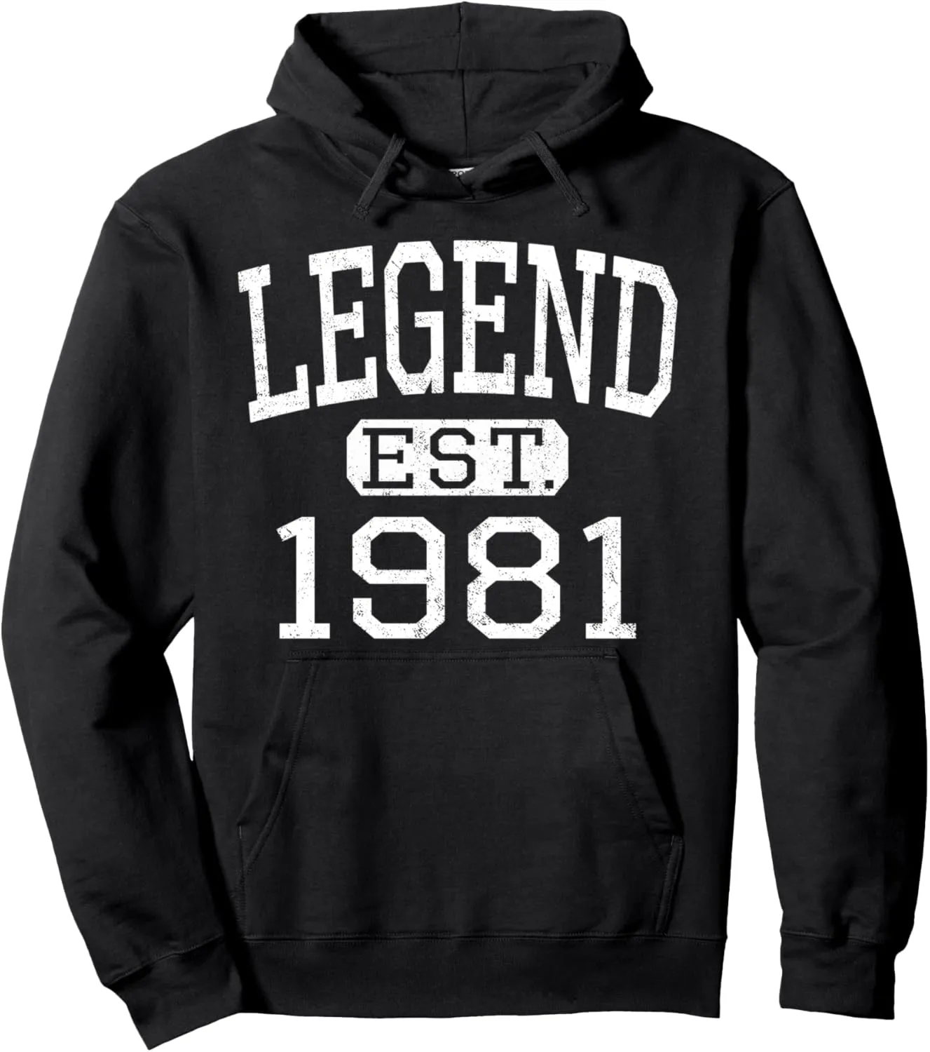 Legend Established 1981 Vintage Style Born 1981 Birthday Pullover Hoodie