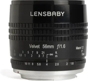 Lensbaby - Velvet 56 - for Canon EF - Soft and Velvety Effect - Perfect for Macro and Portraits - Glow Effect