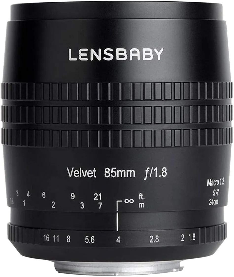 Lensbaby Velvet 85 Sony E Focal Length 85 mm 24 cm Close Focusing Distance Suitable for Sony System Cameras and SLR Cameras LBV85X