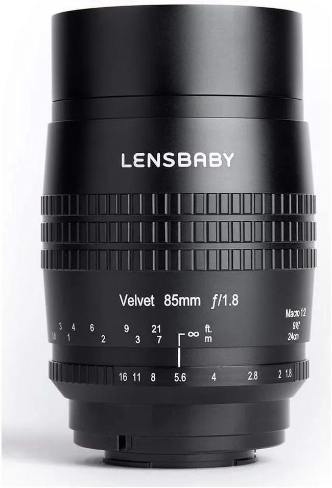 Lensbaby Velvet 85 Sony E Focal Length 85 mm 24 cm Close Focusing Distance Suitable for Sony System Cameras and SLR Cameras LBV85X