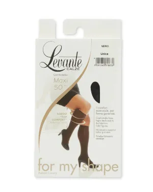 Levante Womens Levante Plus Size Opaque Knee Highs - Maxi50 kh