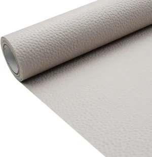 Light Gray Litchi Texture PU Fabric Leather 11.8x53.14 Inch（30x135 CM） 1.13mm Thick Faux Synthetic Leather Material for Upholstery Crafts, DIY Sewings, Sofa, Handbag, Earrings, Hair Bows Decorations