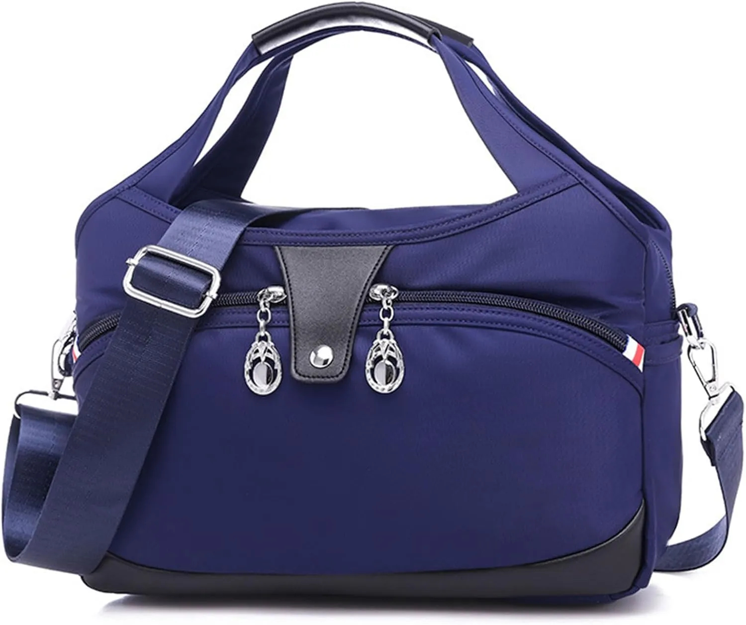 Lightweight Anti Theft Handbag, Anti Theft Handbag, Fashion Anti-Theft Handbag, Fashion Waterproof Anti-Theft Handbag, Waterproof Oxford Cloth Satchel, Zipper Multi-Layer (Blue)