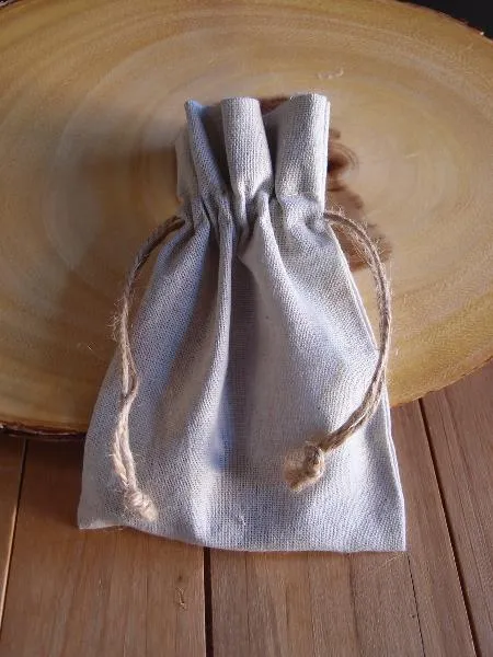 Linen Bags with Jute Drawstrings (12 Pack)