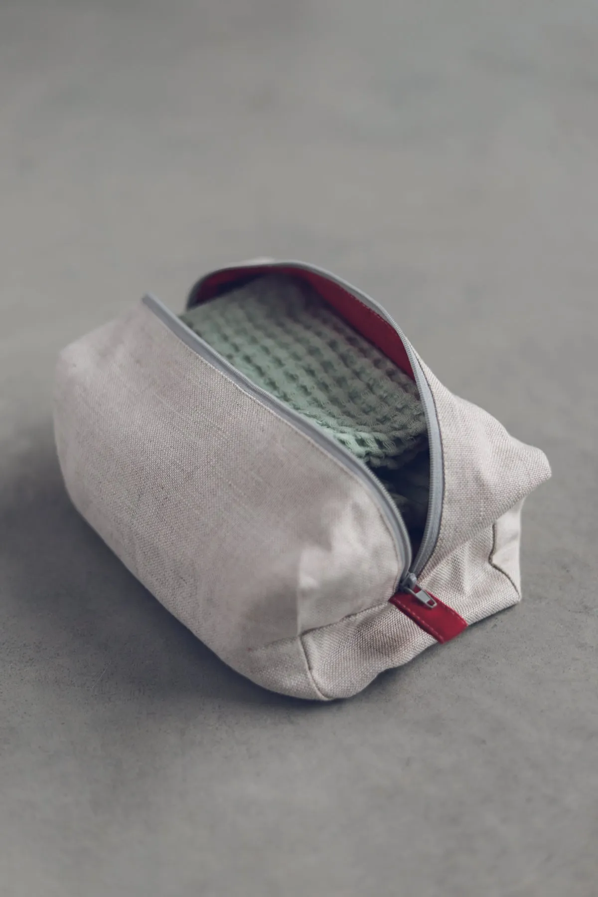 Linen Cosmetics Bag