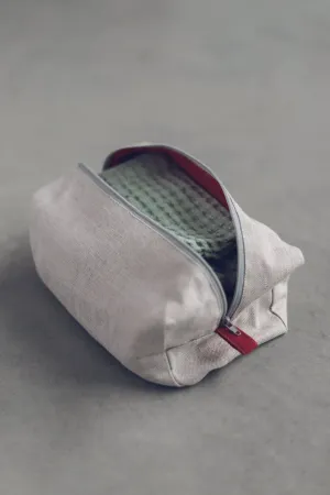 Linen Cosmetics Bag