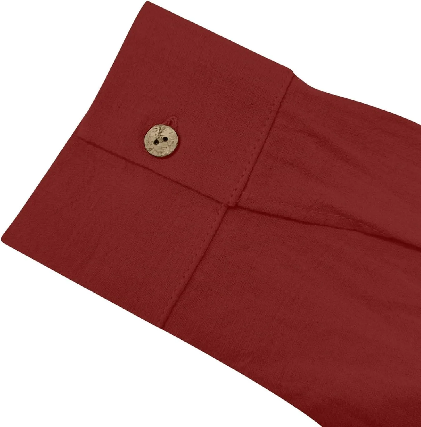 Linen Shirts for Women Plus Size Button Down Cotton Gauze Tops Casual Tees Roll Up Long Sleeve Lapel Collar Blouses