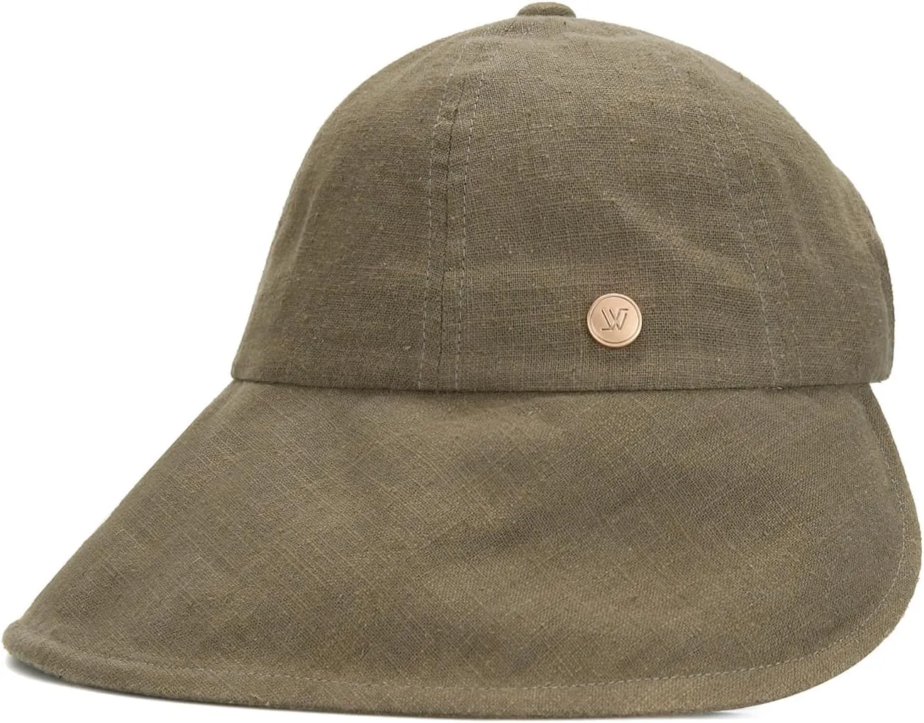 Linen Victorian Bonnet Hat Sun Cap, Foldable Summer Visor | New Katy