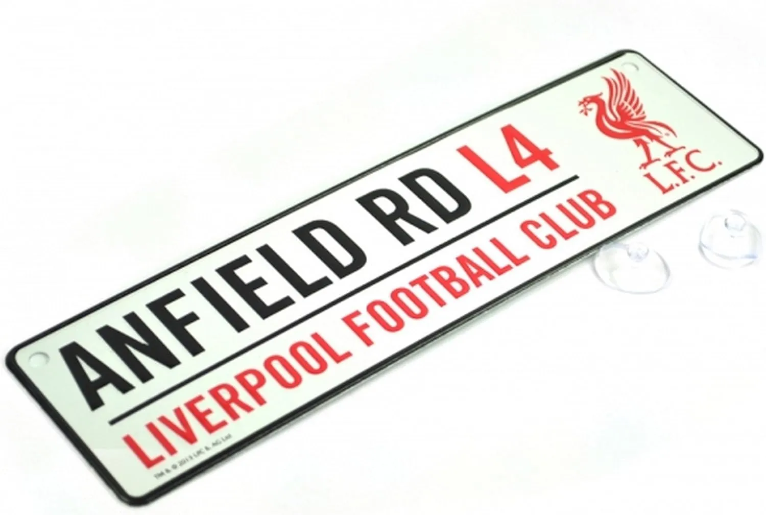 Liverpool FC Official Soccer 3D Embossed Metal Hanging Street Sign