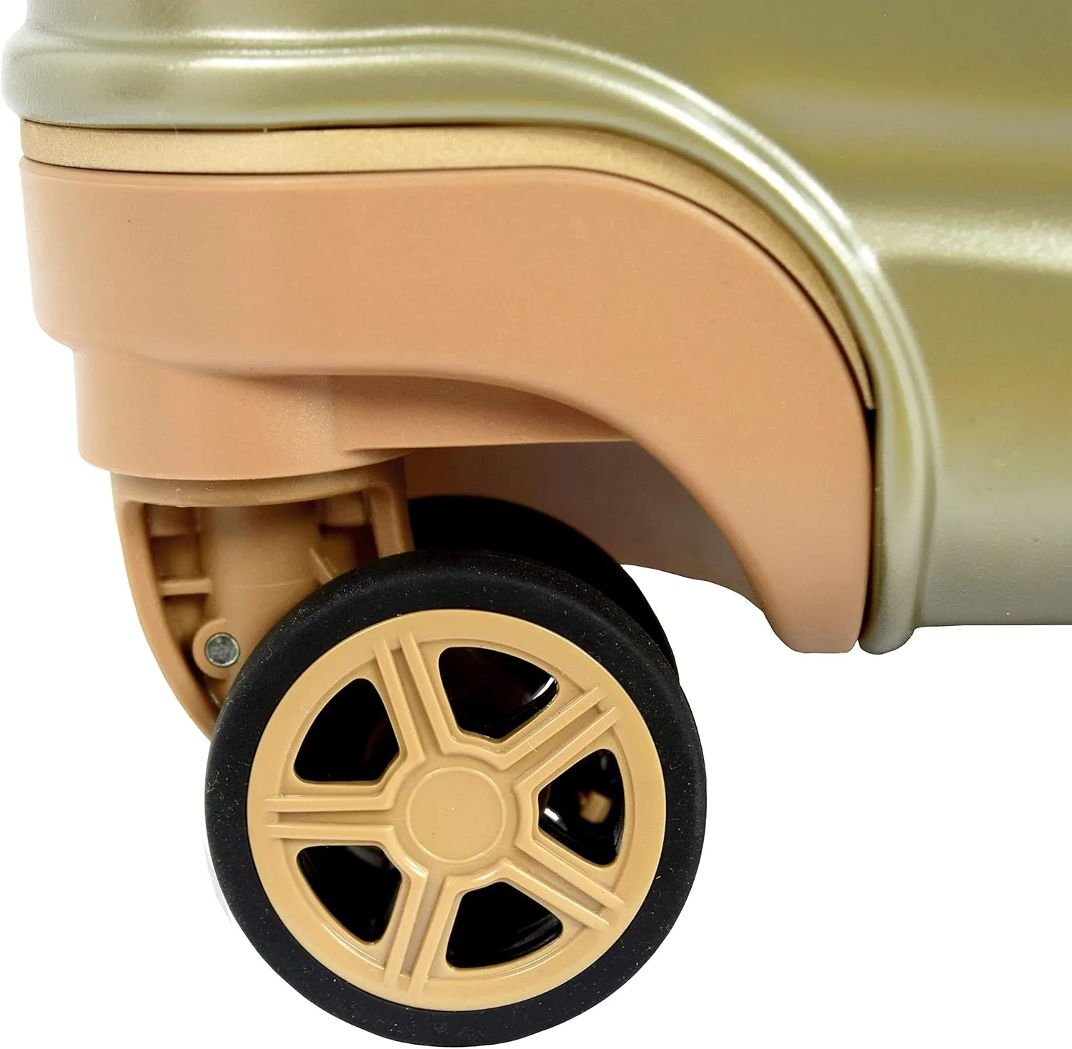 London Fog Chelsea Expandable Spinner, Champagne, Carry-On 20-Inch