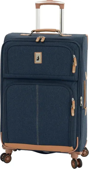 London Fog Wallington Denim 25" Expandable Spinner