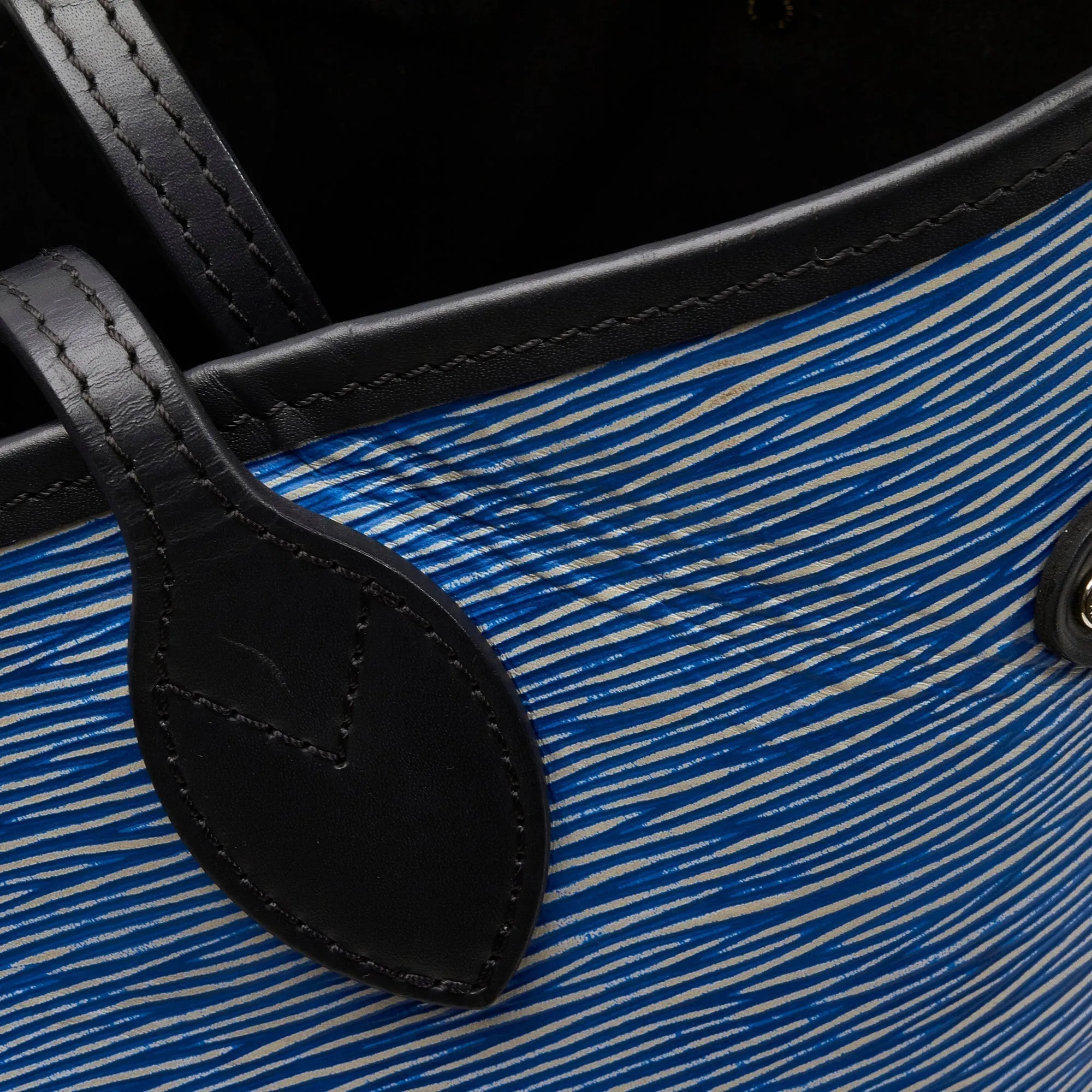 Louis Vuitton Neverfull MM Blue Denim Epi