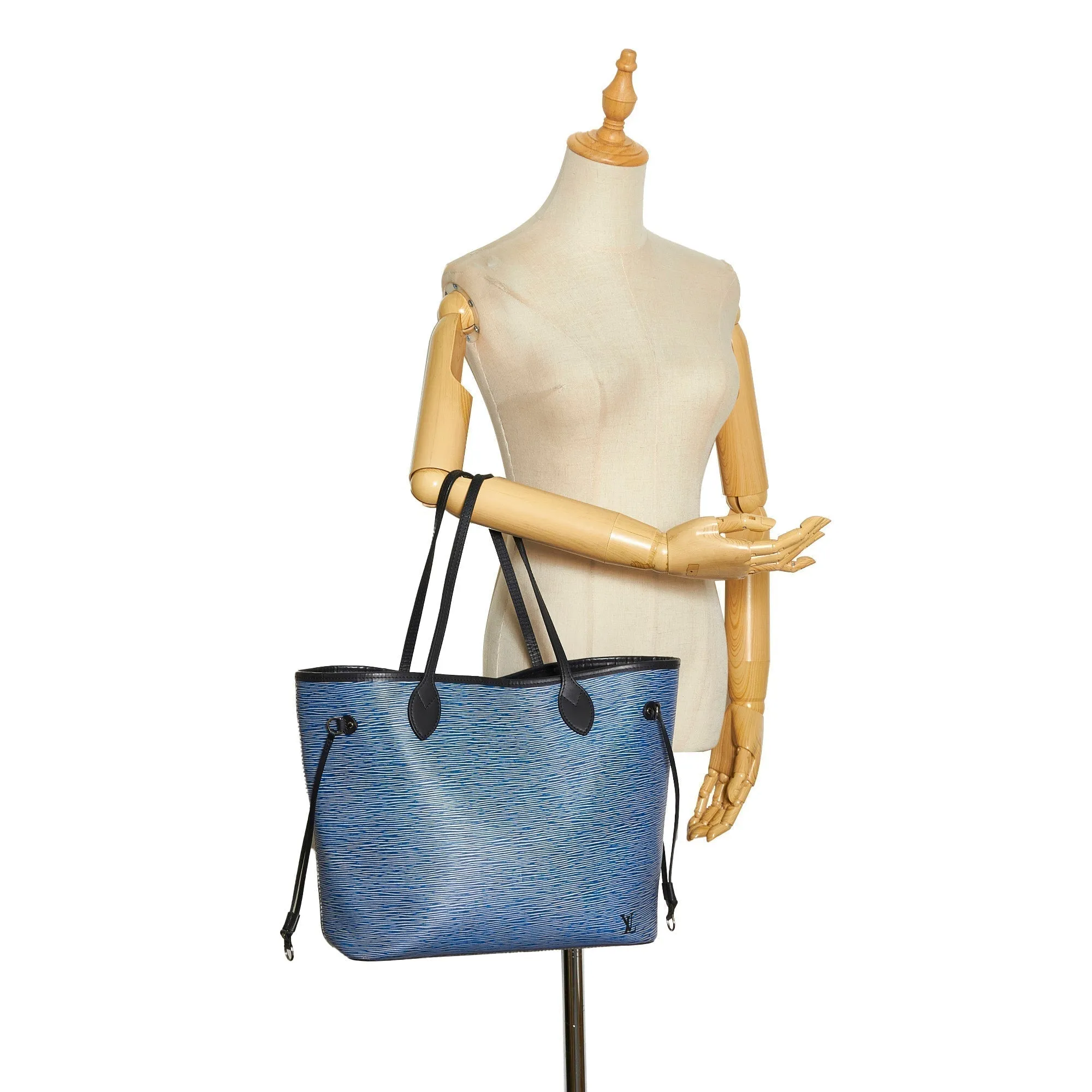 Louis Vuitton Neverfull MM Blue Denim Epi