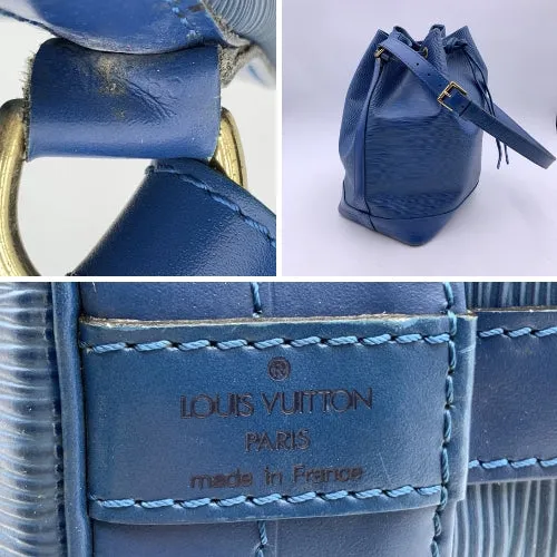 LOUIS VUITTON Vintage Blue Epi Leather Noe Noe Bucket Shoulder Bag