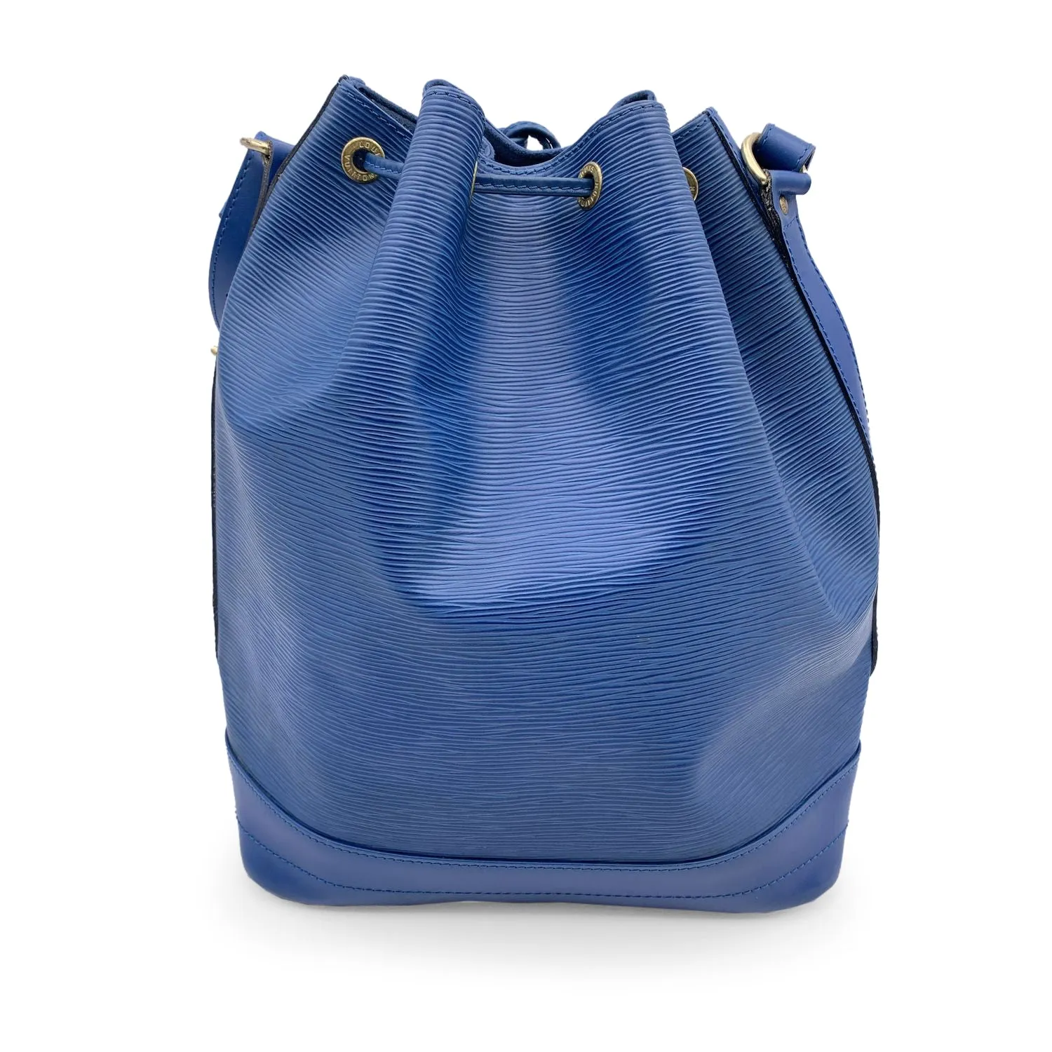 LOUIS VUITTON Vintage Blue Epi Leather Noe Noe Bucket Shoulder Bag