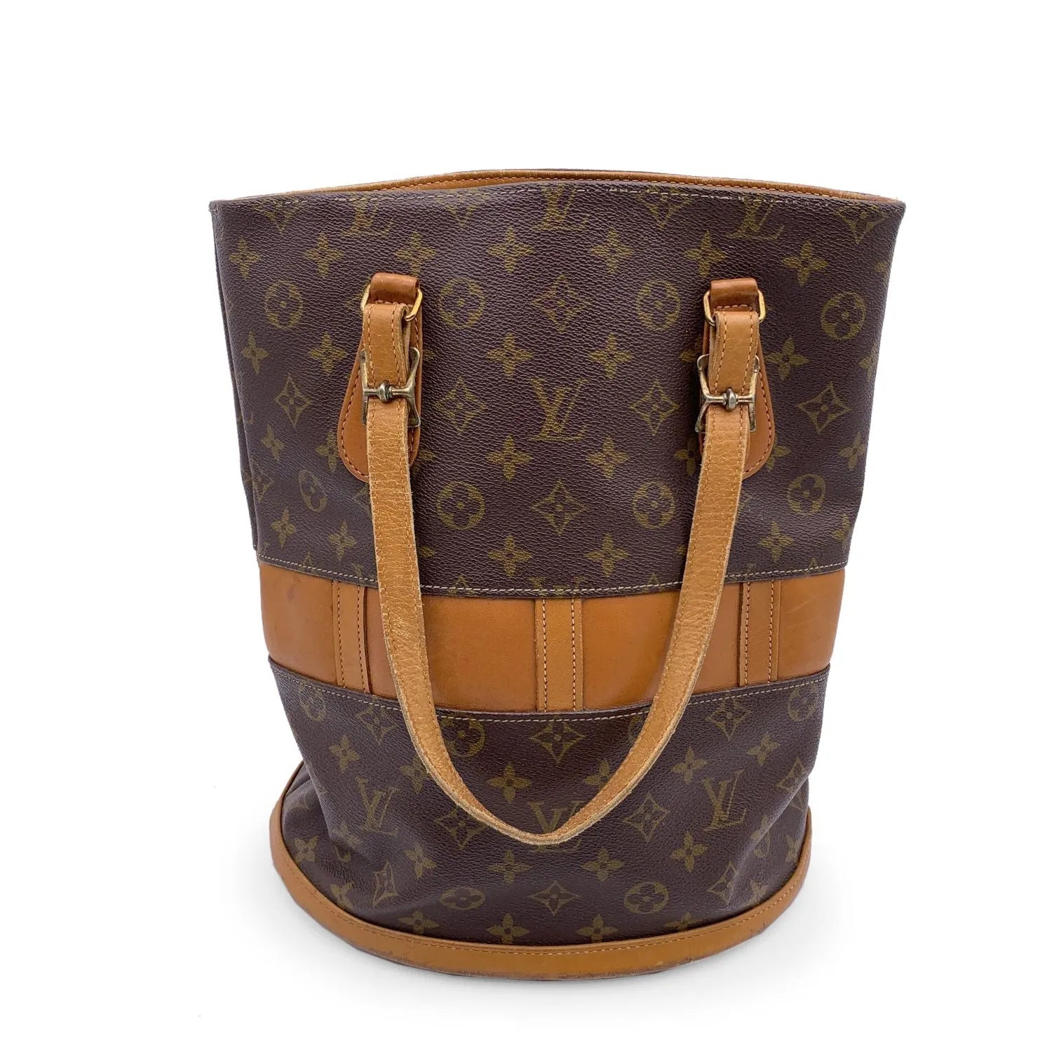 LOUIS VUITTON Vintage French Co. Made In Usa Monogram Large Bucket Bag
