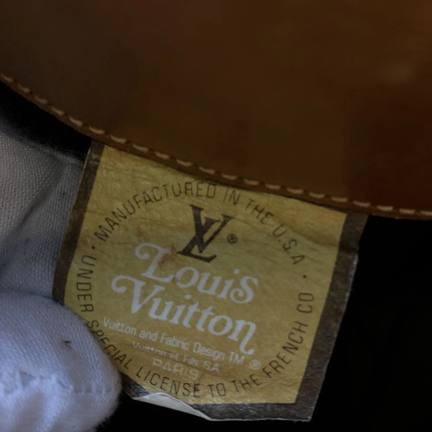 LOUIS VUITTON Vintage French Co. Made In Usa Monogram Large Bucket Bag