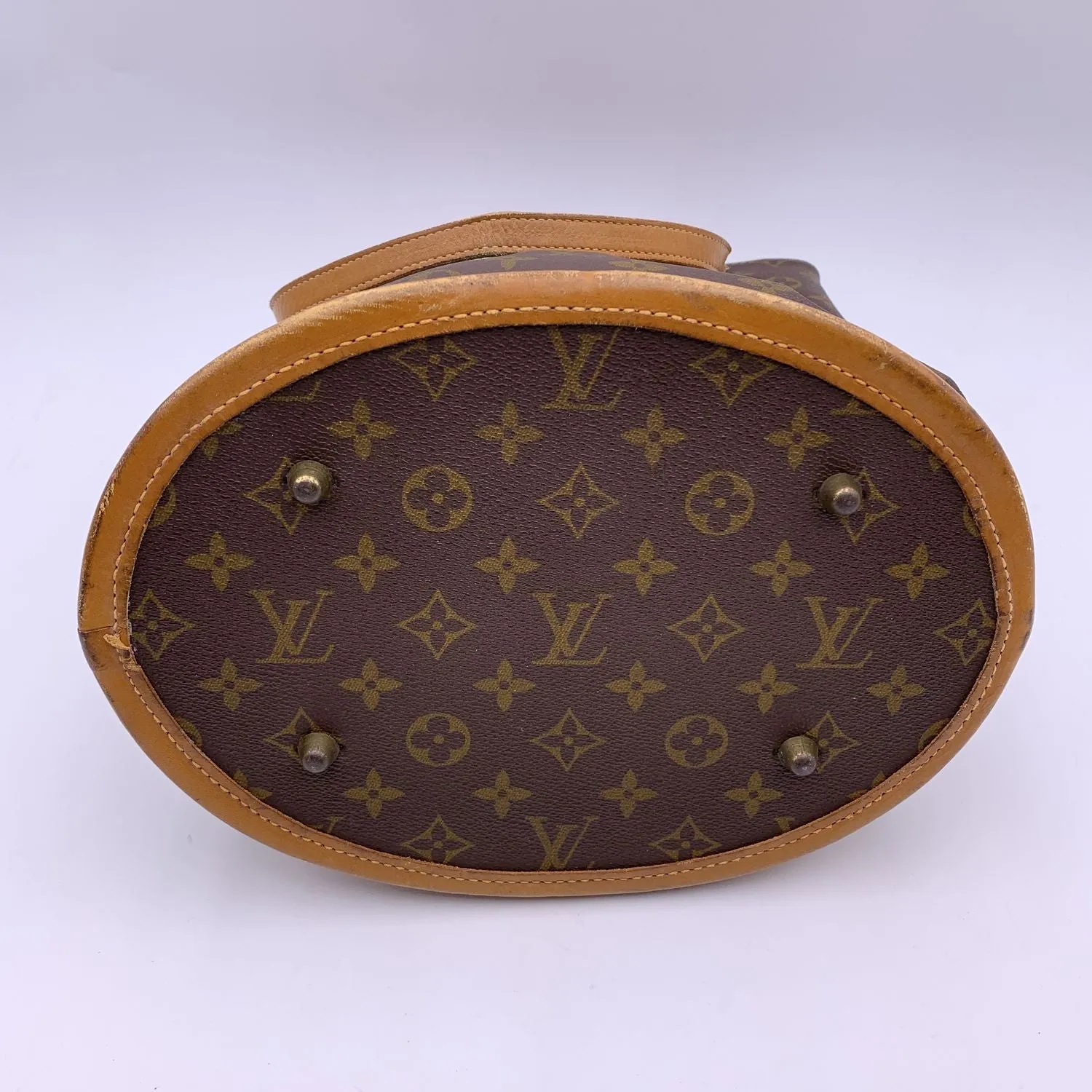 LOUIS VUITTON Vintage French Co. Made In Usa Monogram Large Bucket Bag