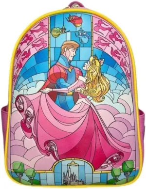 Loungefly Stained Glass Sleeping Aurora Beauty Mini Backpack Exclusive