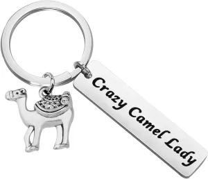 LQRI Camel Lover Gift - Camel Charm Keychain & Themed Gifts For Her