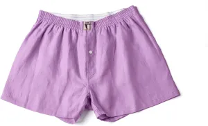 LUFT Mens Fine Linen Soft Stretch Elastic Waistband Underwear Boxer Shorts