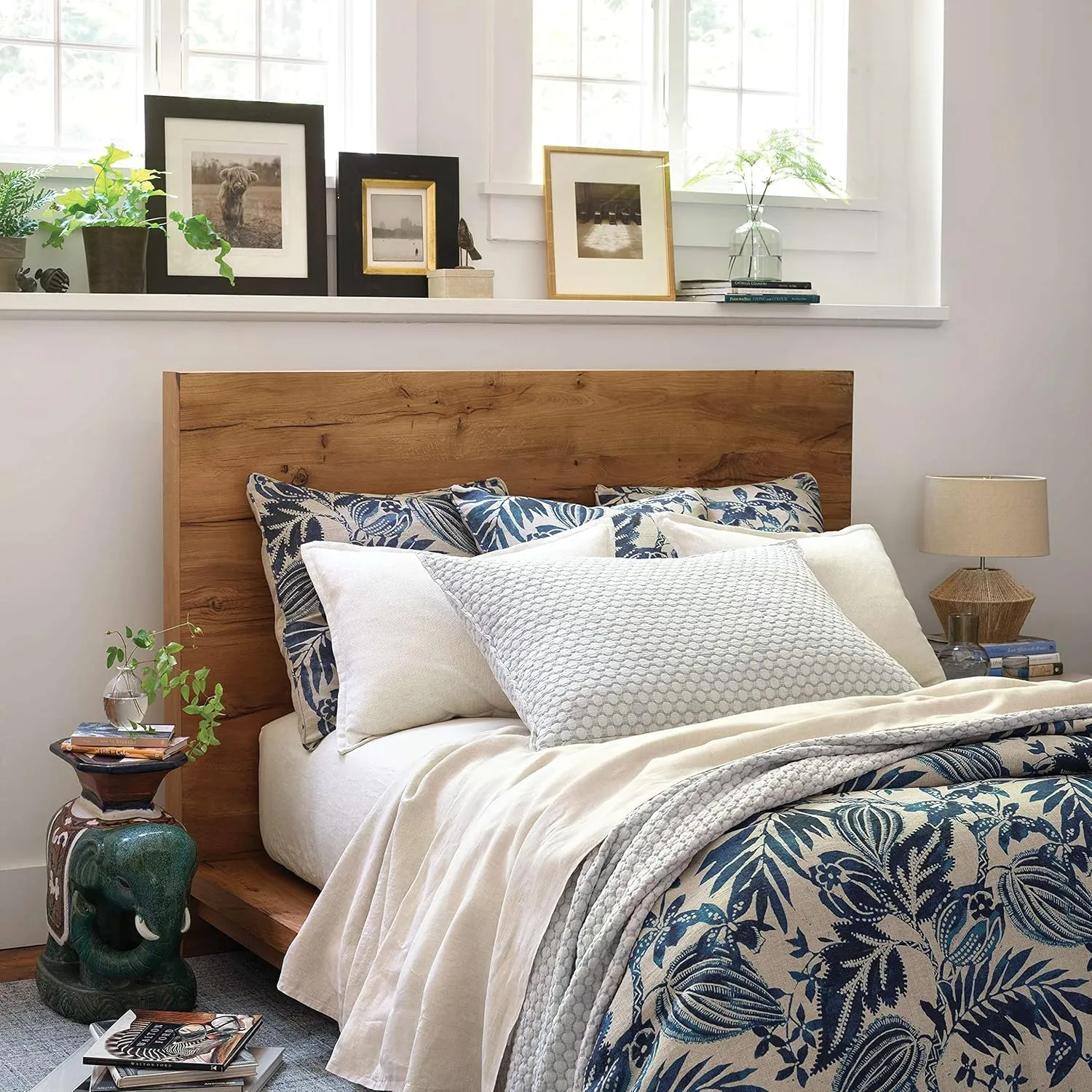 Lush Linen Natural Pillowcases, King Size, Neutral Solid Pattern