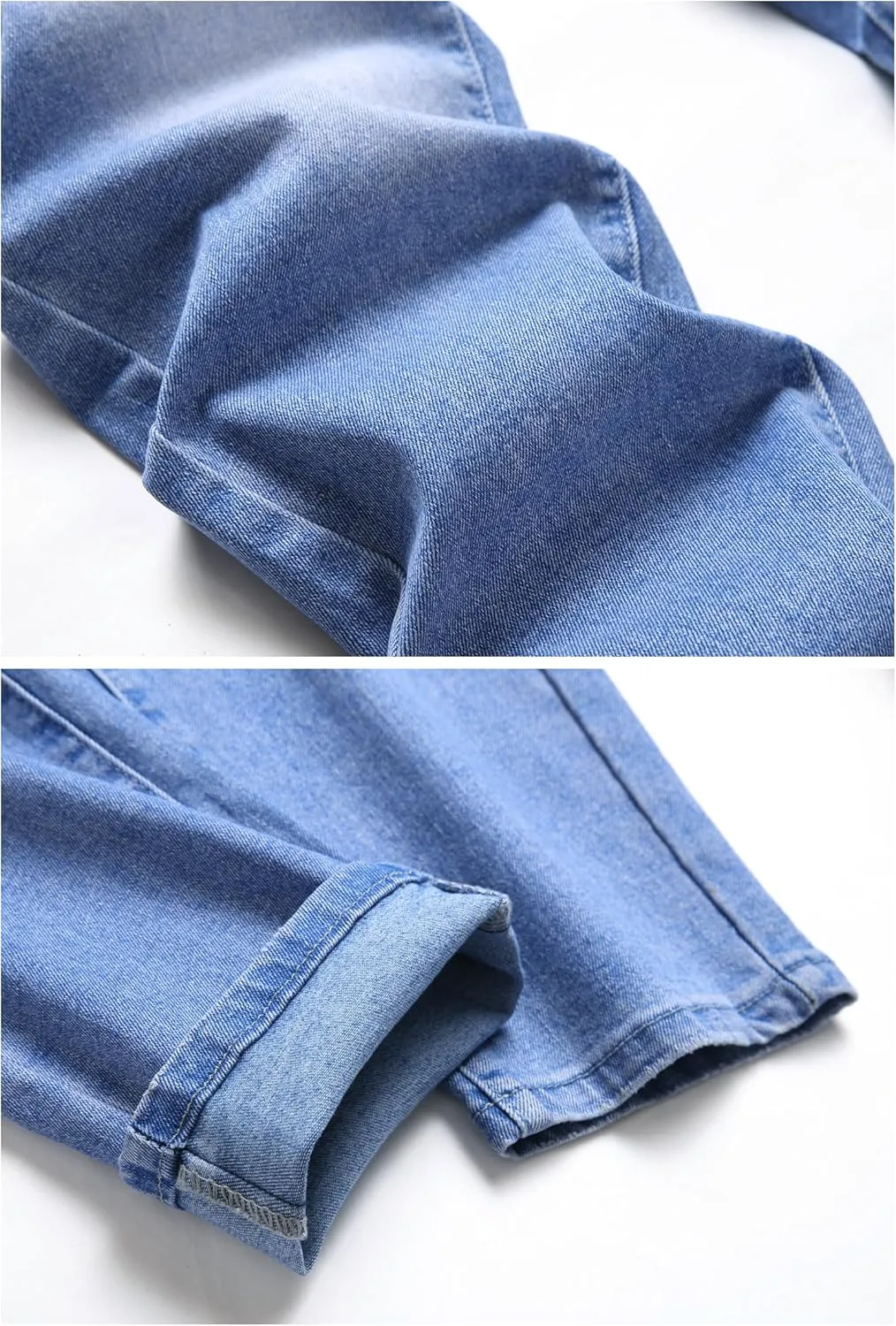 LZLER Mens Ripped Jeans,Distressed Destroyed Slim Fit Straight Leg Denim Pant with Holes