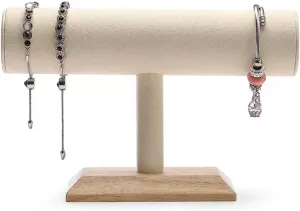 MACIUM Jewelry Armoire T Shape Velvet Jewelry Display Stand Detachable Bracelet Watch Holder Necklace Holder Dresser Storage Jewelry Tower jewerly Tree Organizing (Color : A)