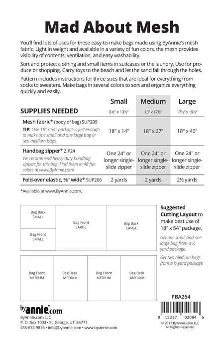 Mad about Mesh Pattern - ByAnnie