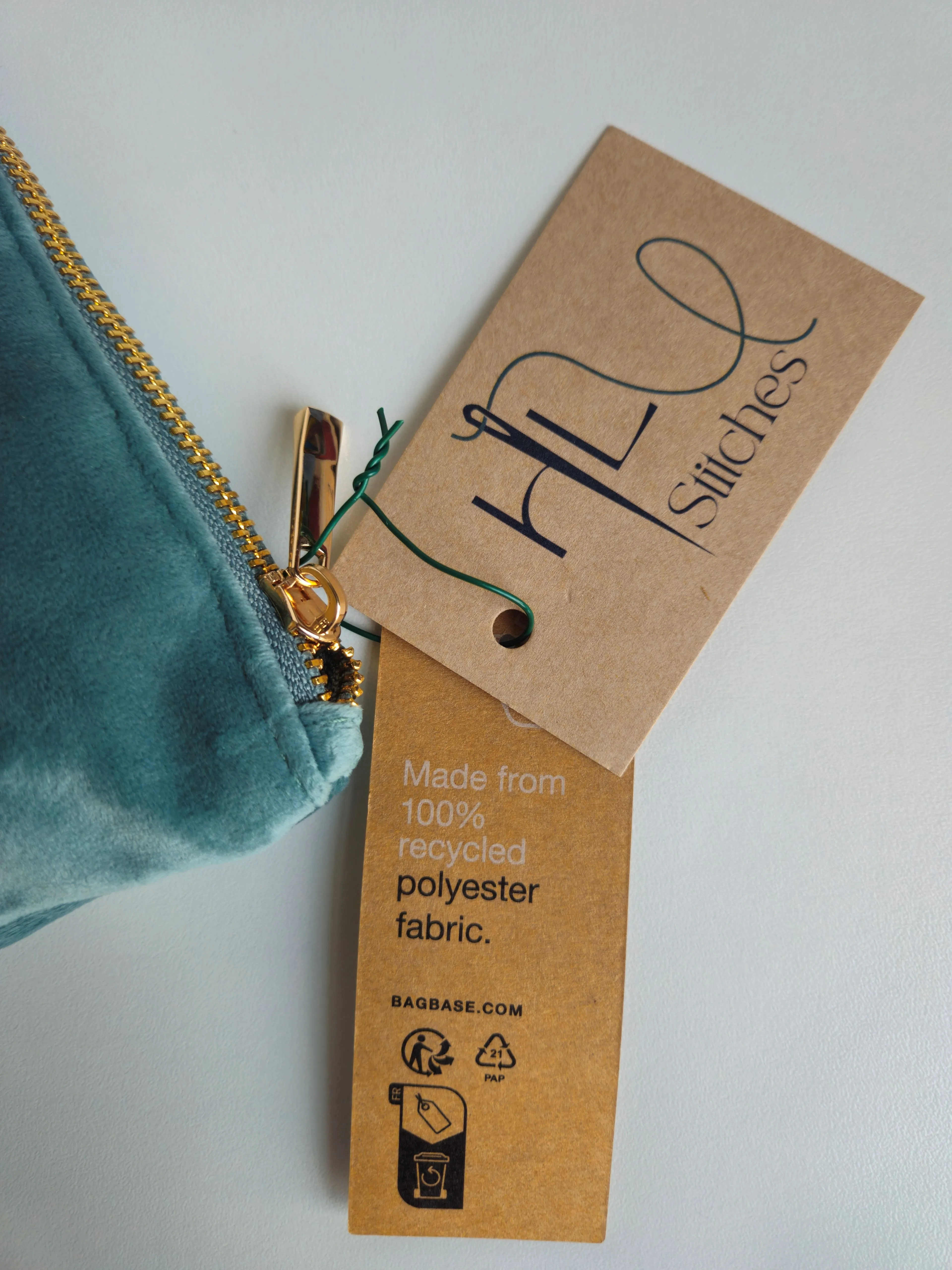 Magenta Velvet Heart Pouch SMALL | Sustainable Makeup or Travel Pouch | Luxurious Feel